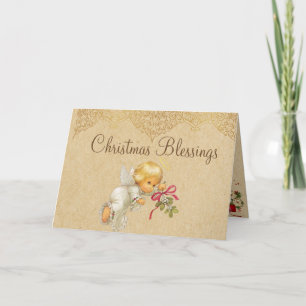Carte de vœux de Noël Bébé Ange