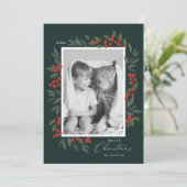 Carte de vœux de Noël Berries (Debout devant)