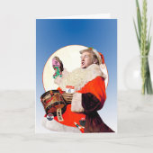 Carte de voeux de Noël blanche (Devant)