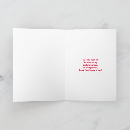 Carte de voeux de Noël blanche (Intérieur)