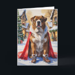 Carte de voeux de Noël Boerboel Chien<br><div class="desc">Vivez un tourbillon de vacances amusant avec ce chien de Noël de conception ludique! Plein d'énergie festive,  il capture la joie de la saison avec un thème fantasque et chaleureux,  parfait pour répandre la joie.</div>