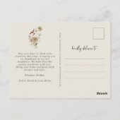 Carte de vœux de Noël Boho (Dos)