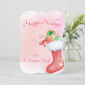 CARTE DE VOEUX DE NOËL BOHO (Debout devant)