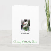 Carte de voeux de Noël Bouquet (Dos)