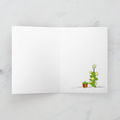 Carte de voeux de Noël Bull Terrier (Intérieur)