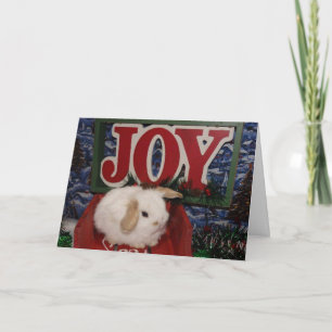 Carte de voeux de Noël Bunny