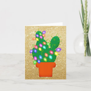 Carte de voeux de Noël Cactus