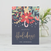 Carte de vœux de Noël Candy Cane | Carte photo de  (Debout devant)