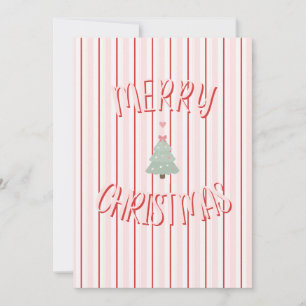 Carte de vœux de Noël Candy Rose
