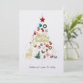 Carte de voeux de Noël, carte de papeterie (Debout devant)