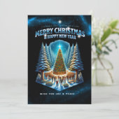 Carte de vœux de Noël, carte de vacances plate (Debout devant)