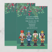 Carte de vœux de Noël Casse-noisettes (Devant / Derrière)