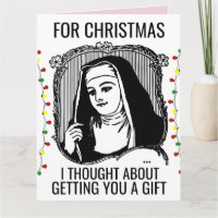 CARTE DE VŒUX DE NOËL CATHOLIQUE RELIGIEUSE DRÔLE