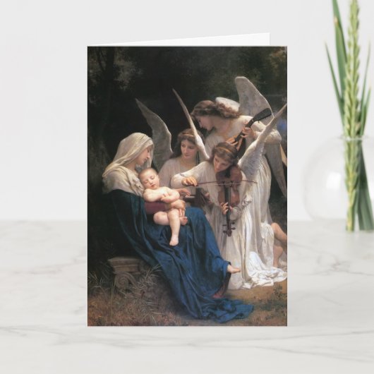 Carte de voeux de Noël "Chanson Des Anges" (Devant)