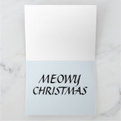 CARTE DE VŒUX DE NOËL CHAT CALICO (TORTUE) (Intérieur)