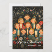 Carte de vœux de Noël Chic Old Fashioned (Devant)