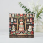 Carte de voeux de Noël Chic Shabby (Debout devant)