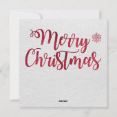 Carte de voeux de Noël Chipmunk (Dos)