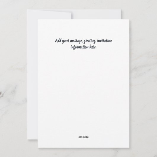 Carte de vœux de Noël Chorale des trois anges (Dos)