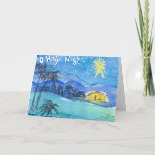 Carte de vœux de Noël chrétien à Bethléem (Devant)