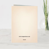 Carte de voeux de Noël chrétienne pliée (Dos)