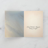 Carte de voeux de Noël chrétienne pliée (Intérieur)