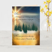 Carte de voeux de Noël chrétienne pliée (Fleur jaune)