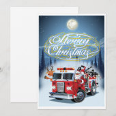 carte de vœux de Noël Chrustmas (Devant / Derrière)