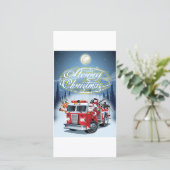 carte de vœux de Noël Chrustmas (Debout devant)