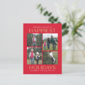 Carte de vœux de Noël Collage Propre Solide (Debout devant)