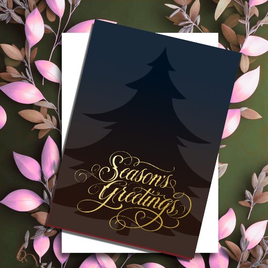 Carte de vœux de Noël Color & Brown Season's Greet