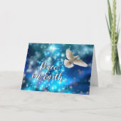 Carte de voeux de Noël Correspondance Blue Dove Pe (Devant)