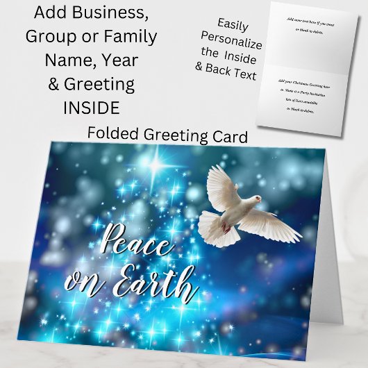 Carte de voeux de Noël Correspondance Blue Dove Pe