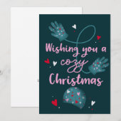 Carte de voeux de Noël cosy (Devant / Derrière)