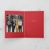 Carte de vœux de Noël Couronne Étincelante (Intérieur)