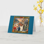 Carte de vœux de Noël Crash (Fleur jaune)