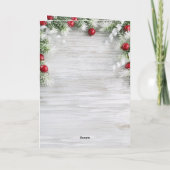 Carte de voeux de Noël dalmate personnalisable (Dos)