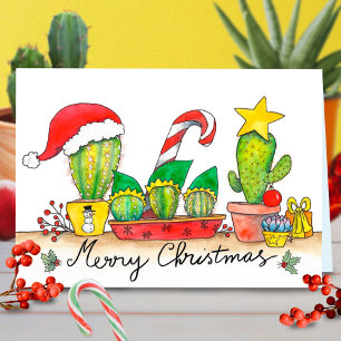 Carte de voeux de Noël de Cactus par Nicole Janes