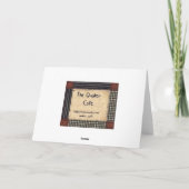 Carte de vœux de Noël de campagne (Dos)
