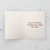 Carte de voeux de Noël de cheval de vacances (Intérieur)