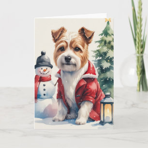 Carte de voeux de Noël de Chien Tibétain Terrier