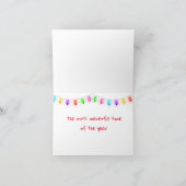 Carte de vœux de Noël de chiot Dachshund (Intérieur)