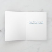 Carte de voeux de Noël de copains de pingouin (Intérieur)