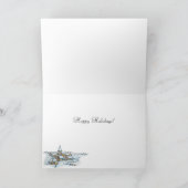 Carte de voeux de Noël de cortège de neige (Intérieur)