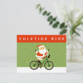 Carte de vœux de Noël de cyclisme (Debout devant)