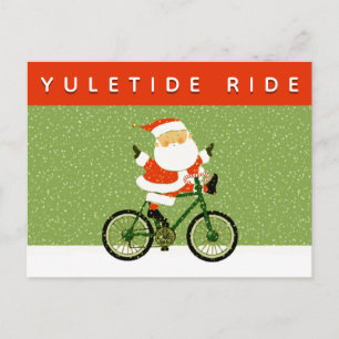 Carte de vœux de Noël de cyclisme