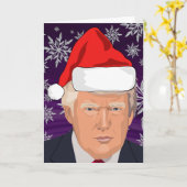 CARTE DE VOEUX DE NOËL DE DONALD TRUMP (Fleur jaune)