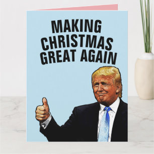 CARTE DE VŒUX DE NOËL DE DONALD TRUMP SUPER ENCORE