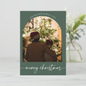 Carte de vœux de Noël de famille festive (Debout devant)