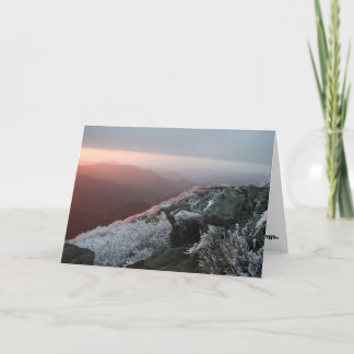 Carte de voeux de Noël de glace de givre